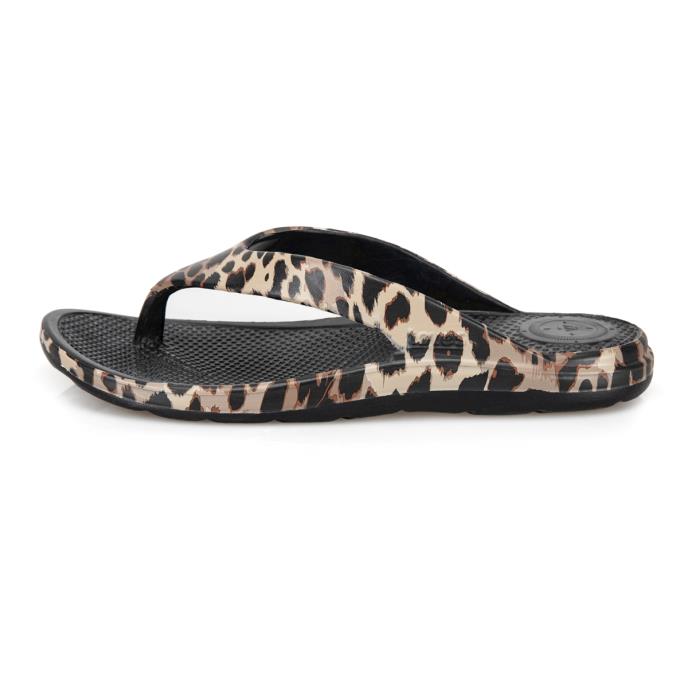 totes® SOLBOUNCE Ladies Toe Post Animal Print