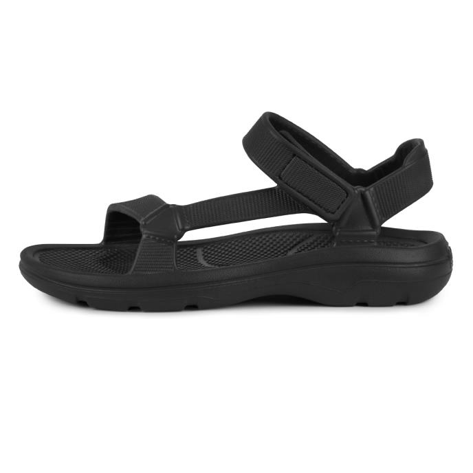 totes® SOLBOUNCE Ladies Adjustable Riley Sport Sandal Black