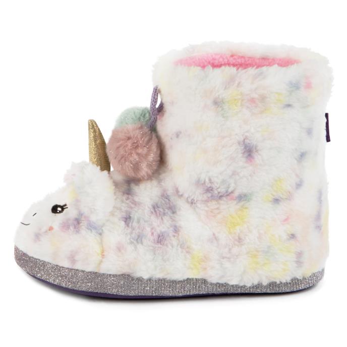 totes toasties® Kids Multi Faux Fur Boot Slippers Multi
