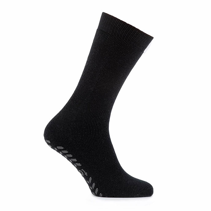 totes® Mens Thermal Original Slipper Sock Black