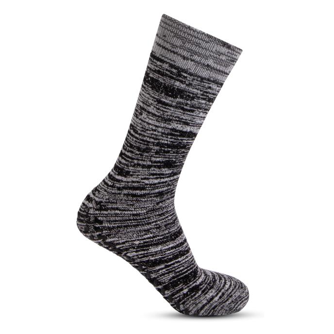 totes toasties® Mens Thermal Brushed Original Slipper Socks Black Marl