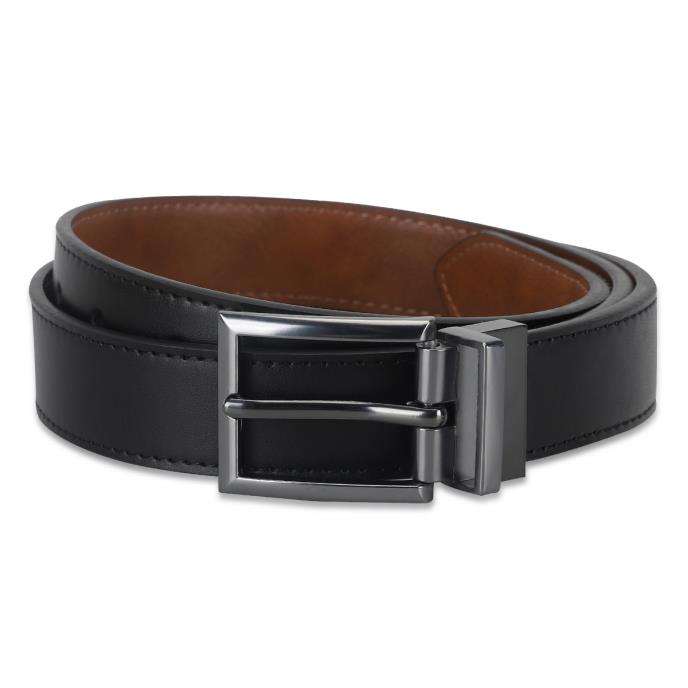 totes® Mens Reversible PU Belt Black