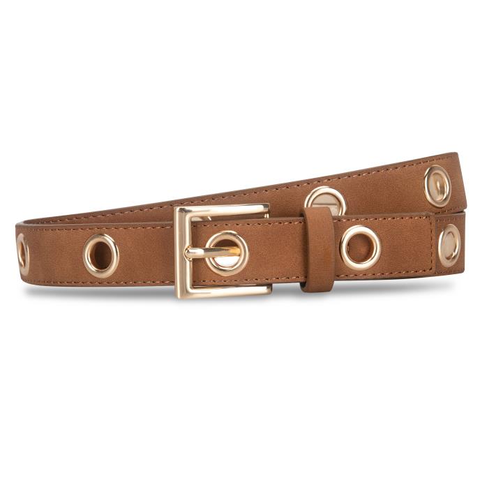 totes® Ladies Studded Statement Jean Belt Tan