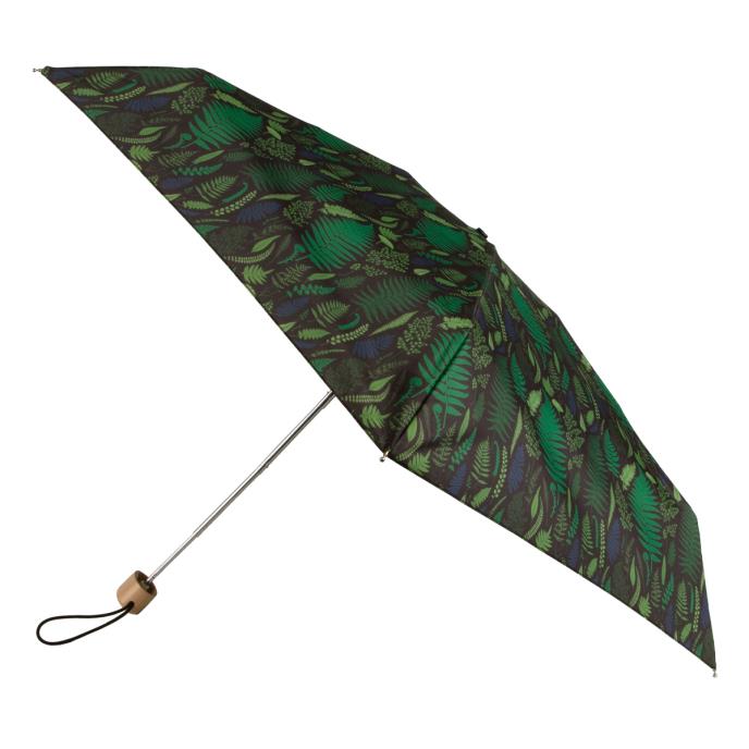 totes® Compact Flat Fern Print Umbrella (5 Section)