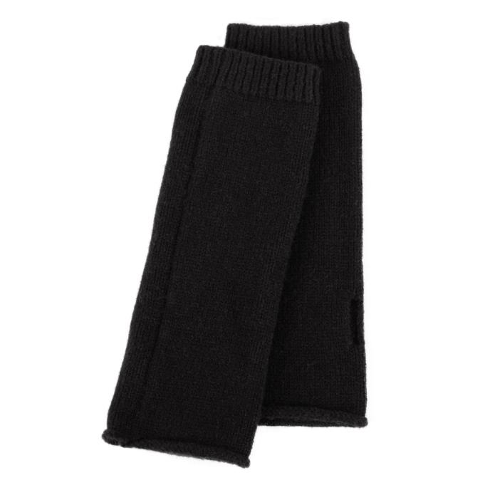 Isotoner® Ladies Soft Touch Knit Fingerless Glove Black