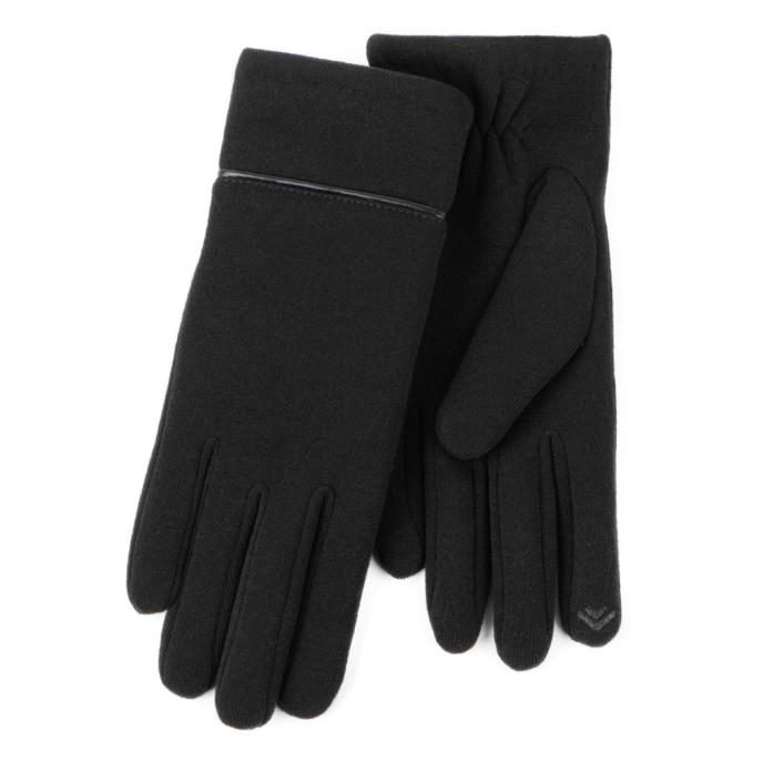 Isotoner® Ladies Thermal SmarTouch™ Glove With Piping Detail Black