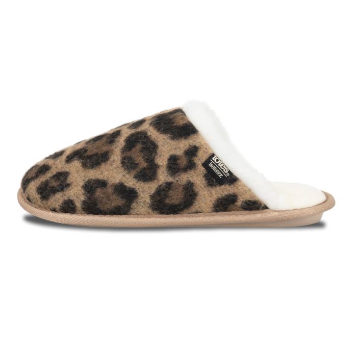 Isotoner® Ladies Animal Fur Mule Animal Print