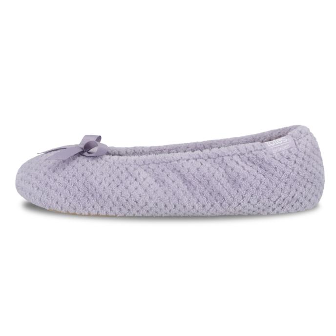 Isotoner® Ladies Popcorn Ballet Slipper Lilac
