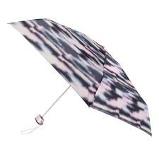 totes® Compact Flat Striped Clouds Print Umbrella ( 5 Section )
