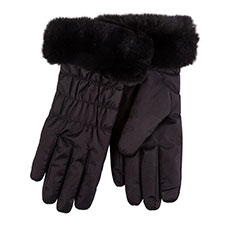 Isotoner® Ladies SmarTouch™ Water Repellent Padded Glove Black