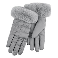 Isotoner® Ladies SmarTouch™ Water Repellent Padded Glove Grey