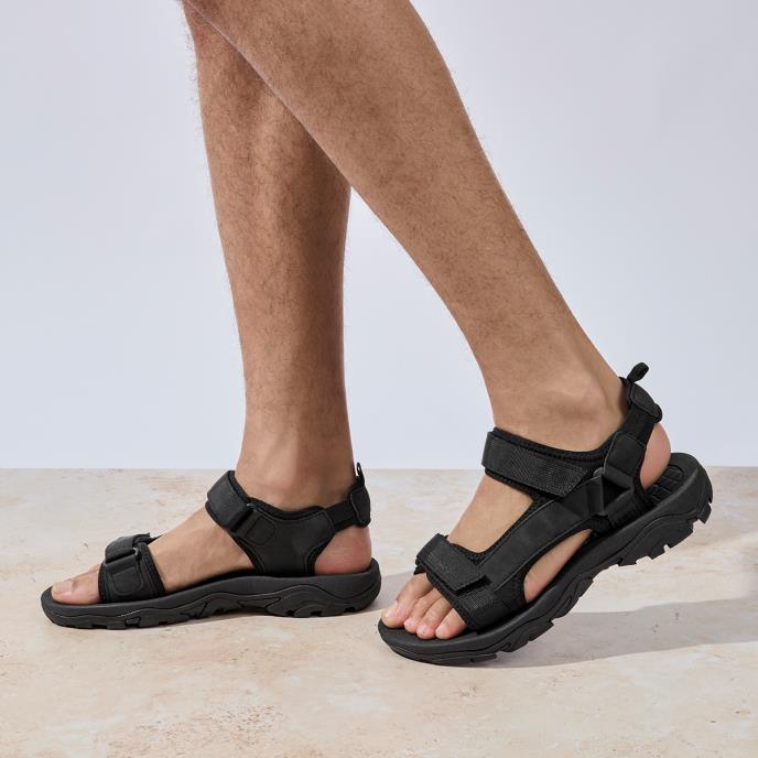 totes® Mens Walking Sandal Black