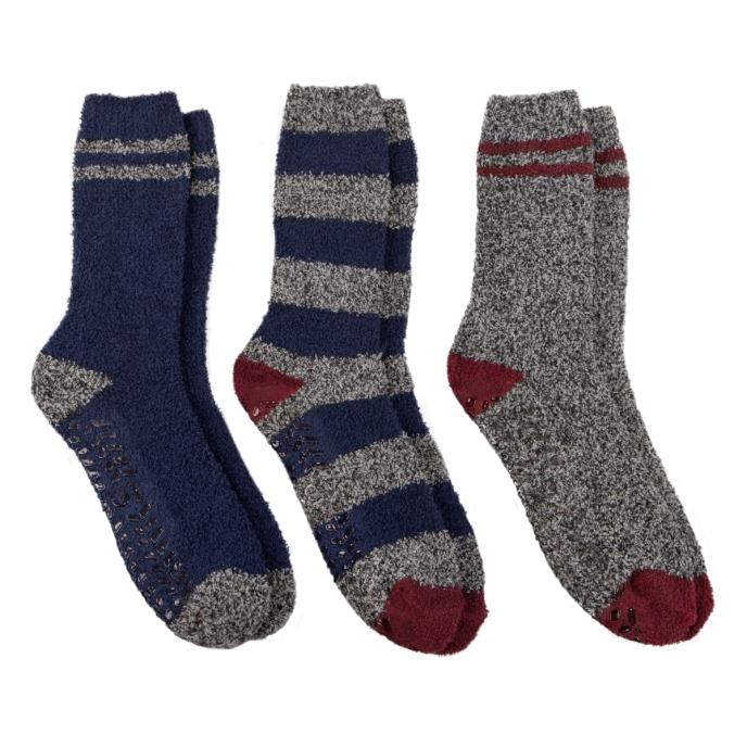 totes toasties® Mens Super Soft Cosy Socks (Triple Pack) Navy Mix