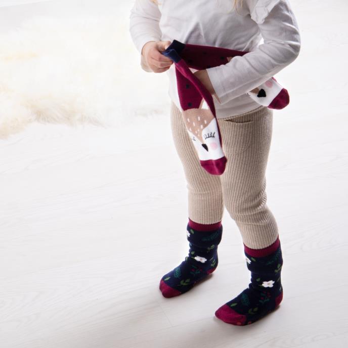 totes toasties® Childrens Original Slipper Socks (Twin Pack) Deer