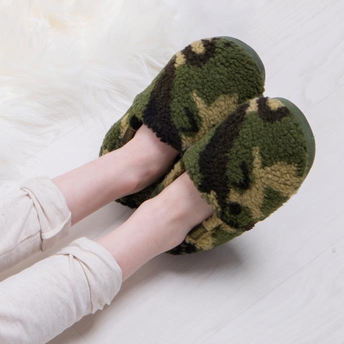 totes toasties® Boys Short Full Back Slippers Green