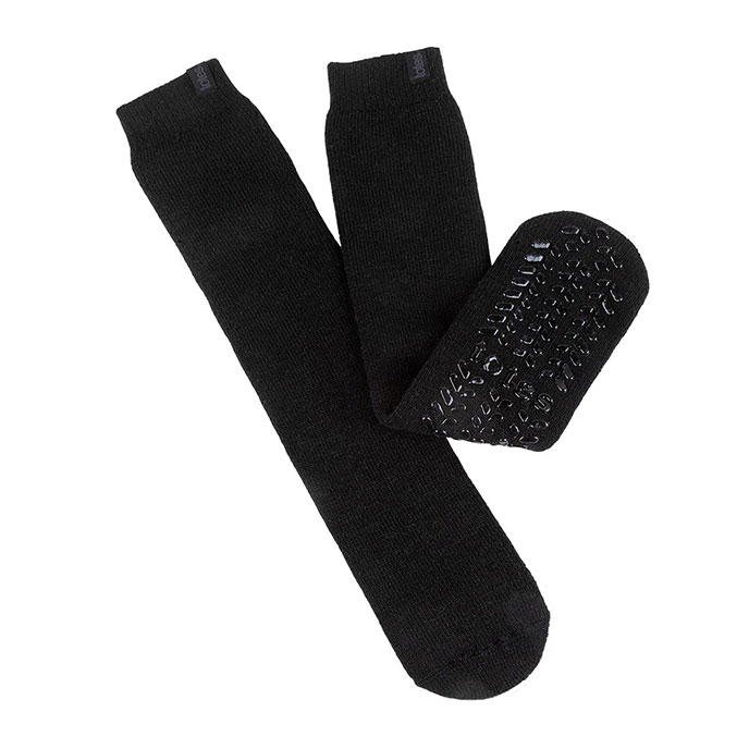 totes® Mens Thermal Original Slipper Sock Black