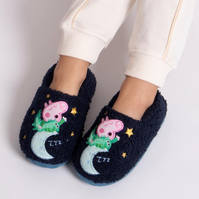 totes® Kids Peppa Pig Slippers George