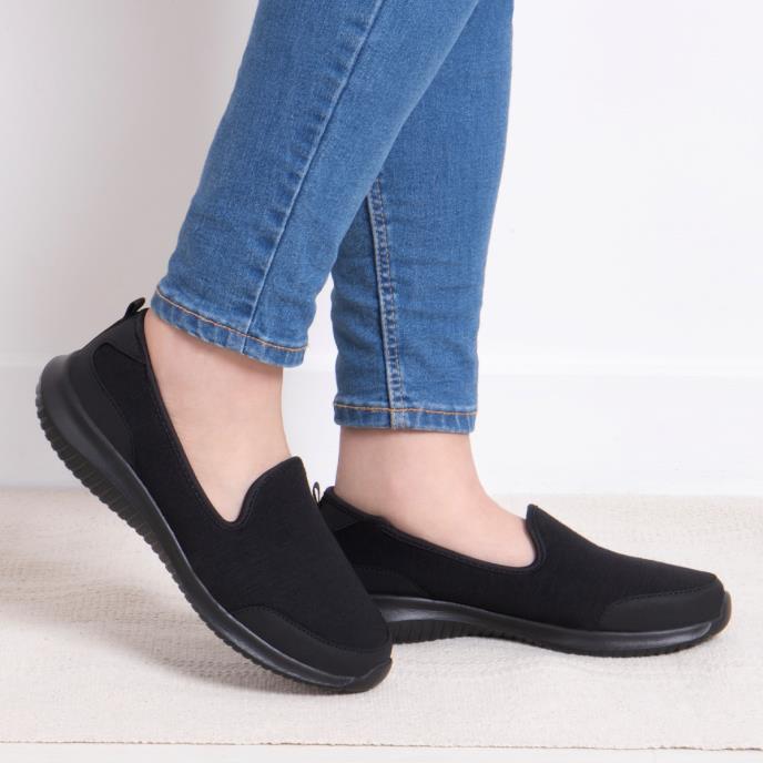 totes® Comfort Slip-On Sports Shoe Black