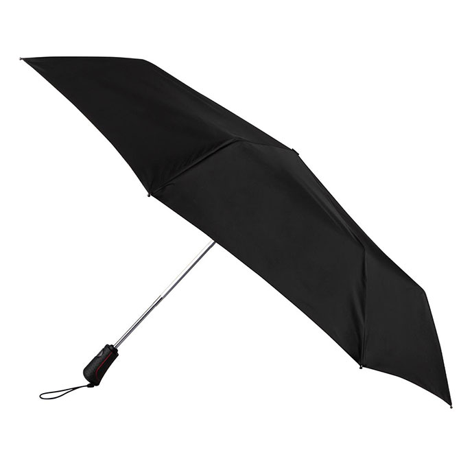 totes® X-TRA STRONG®  Auto Open / Close Ratchet Umbrella Black (3 Section)