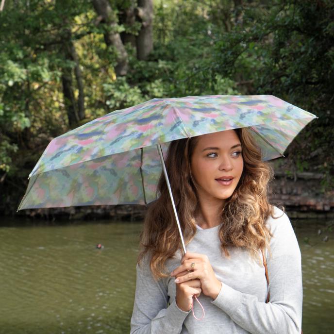 totes® Compact Flat Clouds Umbrella (5 Section)