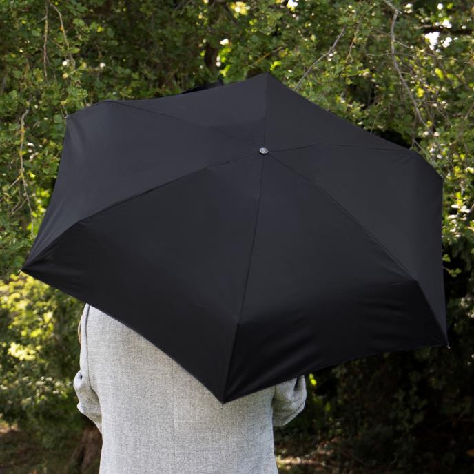 totes® X-TRA STRONG® Mini Plain Black Umbrella (5 Section)